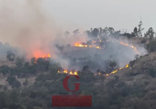 Declaran sofocado incendio en cerro de Atotonilco en Amaxac